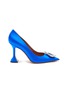 Main View - Click To Enlarge - AMINA MUADDI - ‘Begum’ 95 Crystal Embellished Leather Pumps