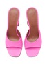 AMINA MUADDI - ‘Lupita’ 95 Suede Square Toe Heeled Sandals