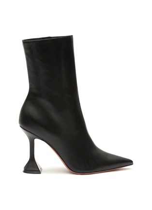 Main View - Click To Enlarge - AMINA MUADDI - ‘Giorgia’ 95 Leather Heeled Ankle Boots