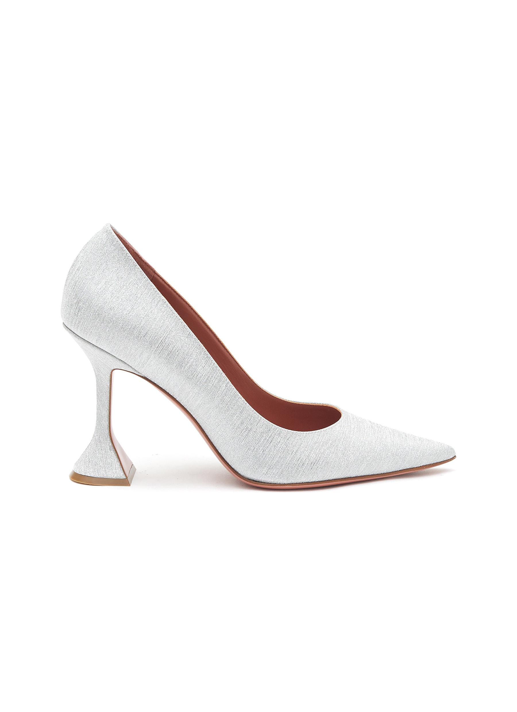 'Ami' 95 Point Toe Brushed Nappa Leather Heels