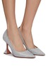 AMINA MUADDI - ‘Ami’ 95 Point Toe Brushed Nappa Leather Heels