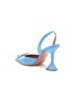  - AMINA MUADDI - ‘Begum’ 95 Crystal Embellished Point Toe Satin Slingback Heels