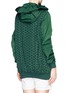 Back View - Click To Enlarge - MONCLER - 'Foucher' San Gallo lace body nylon coat