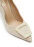 Detail View - Click To Enlarge - SAM EDELMAN - ‘HARRIETT’ BEAD EMBELLISHED BUCKLE SCALLOP PUMPS