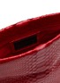 Detail View - Click To Enlarge - SUZETTE - SMALL ‘LEON’ BROOCH PYTHON LEATHER CLUTCH