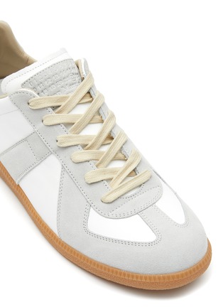 Detail View - Click To Enlarge - MAISON MARGIELA - ‘Replica’ Leather Low Top Sneakers