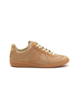 Main View - Click To Enlarge - MAISON MARGIELA - ‘Replica’ Suede Leather Low Top Sneakers