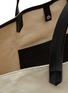JIL SANDER - Leather Shoulder Strap Canvas Tote Bag