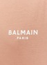  - BALMAIN - Logo Print Cap Sleeve Cropped T-Shirt