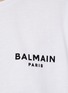 BALMAIN - LOGO PRINT FLOCK DETAIL CROPPED T-SHIRT