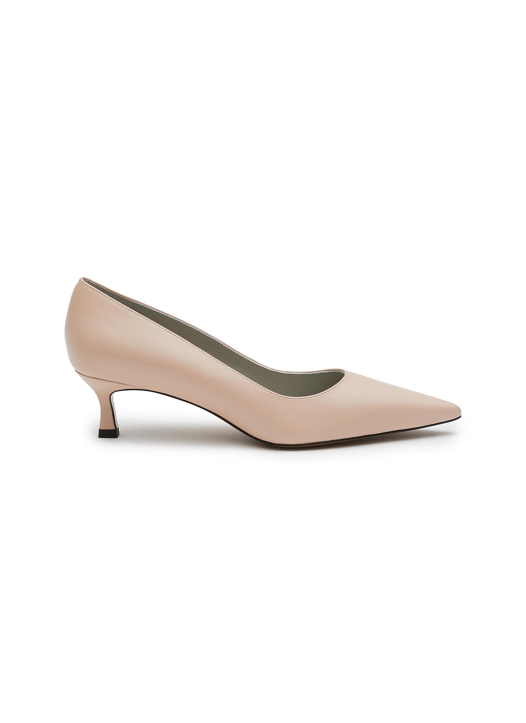 EQUIL ‘ROMA' POINT TOE LEATHER PUMPS