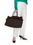 Figure View - Click To Enlarge - THE ROW - ‘MARGAUX 17’ INSIDE-OUT NYLON SUEDE SATCHEL