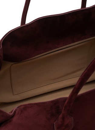 Detail View - Click To Enlarge - THE ROW - ‘MARGAUX 17’ INSIDE-OUT NYLON SUEDE SATCHEL