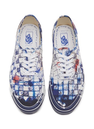 Detail View - Click To Enlarge - VANS - x Connor Tingley 'OG Authentic LX' Hand Drawn Check Sneakers