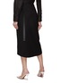 Back View - Click To Enlarge - ALAÏA - Belted Buckle 'Wrap Midi Skirt