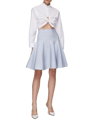 Alaïa Short Flare Skirt in White