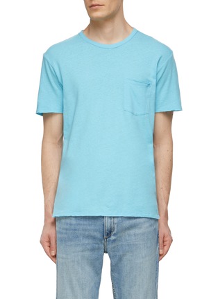 Main View - Click To Enlarge - RAG & BONE - ‘Slub’ Crewneck Short Sleeve Linen Cotton Blend T-Shirt