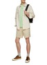 Figure View - Click To Enlarge - RAG & BONE - ‘Perry’ Flat Front Cotton Blend Shorts