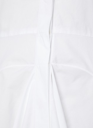  - ALAÏA - Cotton Flared Round Neck Shirt Dress