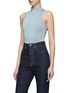 Front View - Click To Enlarge - ALAÏA - Sleeveless Turtle Neck Top