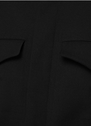  - ALAÏA - Virgin Wool Blend Cropped Shirt Jacket