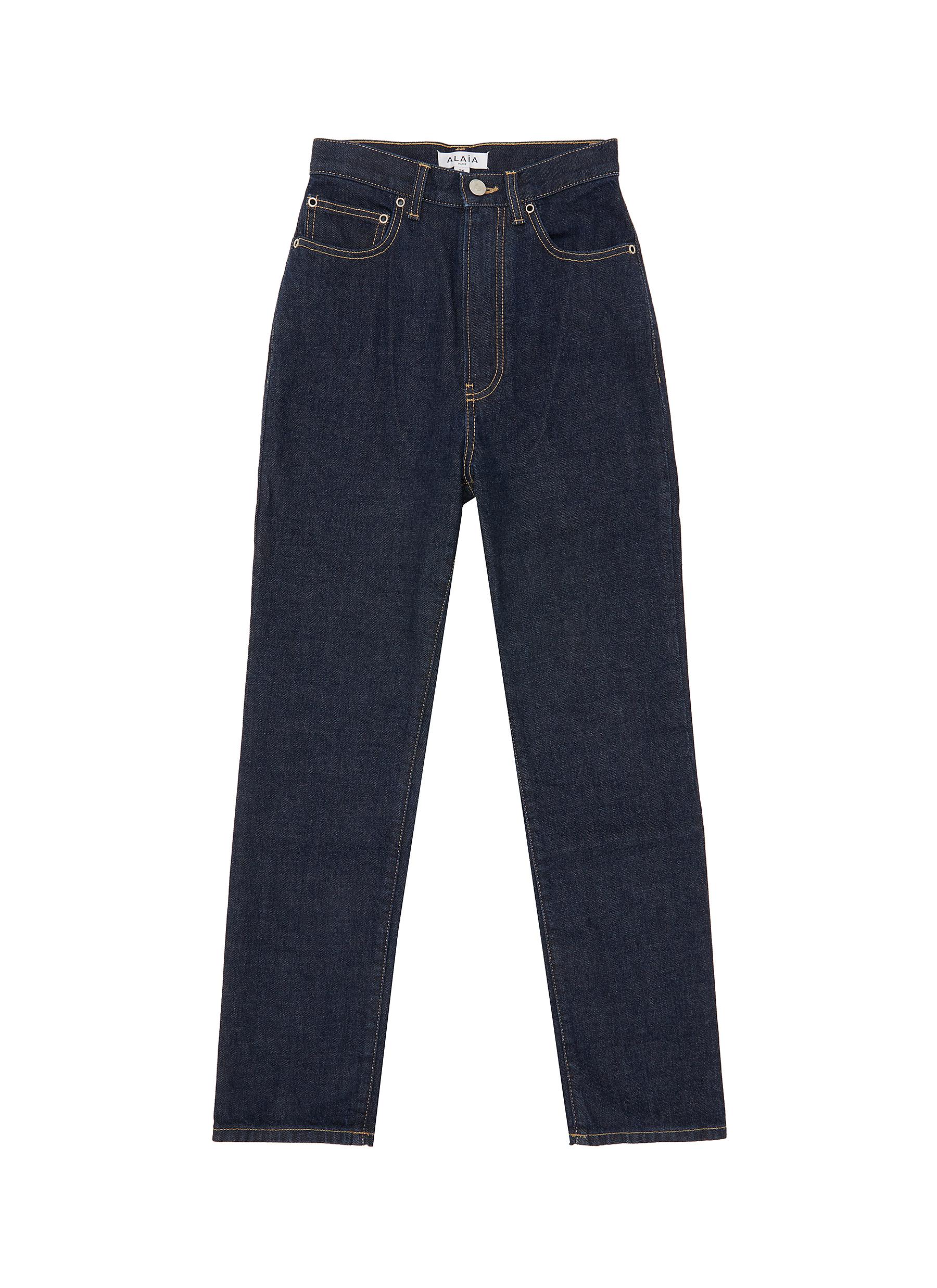 ALAÏA | Brut Dark Wash Jeans | Women | Lane Crawford