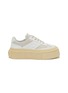 Main View - Click To Enlarge - MM6 MAISON MARGIELA - Leather Platform Low Top Sneakers