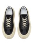 Detail View - Click To Enlarge - MM6 MAISON MARGIELA - Leather Platform Low Top Sneakers