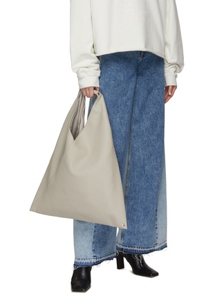 Figure View - Click To Enlarge - MM6 MAISON MARGIELA - Grained Leather Japanese Tote Bag