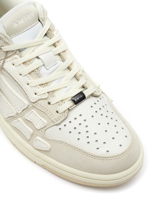 Detail View - Click To Enlarge - AMIRI - ‘SKEL’ LOW TOP LACE UP LEATHER SNEAKERS