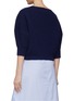 Back View - Click To Enlarge - SA SU PHI - V-Neck Puff Sleeve Ribbed Knit Cropped Sweater