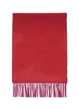 Detail View - Click To Enlarge - JOHNSTONS OF ELGIN - FRINGED EDGE TWO TONE OMBRE CASHMERE SCARF