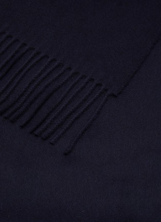 Detail View - Click To Enlarge - JOHNSTONS OF ELGIN - PLAIN WIDE FRINGED CASHMERE SCARF