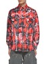 Main View - Click To Enlarge - DOUBLET - Mirage Printed Warped Check Shirt