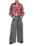 Figure View - Click To Enlarge - DOUBLET - Mirage Printed Warped Check Shirt