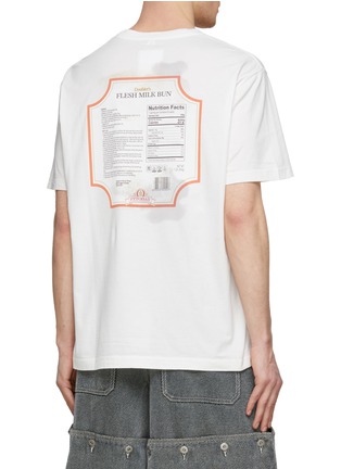 Back View - Click To Enlarge - DOUBLET - Bread Graphic Print Crewneck Cotton T-Shirt