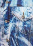  - DOUBLET - Mirage Printed Warped Worker Style Denim Jacket