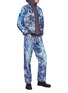 Figure View - Click To Enlarge - DOUBLET - Mirage Printed Warped Worker Style Denim Jacket