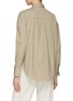 Back View - Click To Enlarge - BRUNELLO CUCINELLI - Beaded Detailing Concealed Placket Cotton Blend Shirt