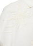  - BRUNELLO CUCINELLI - Sequin Embellished Flower Embroidery Cap Sleeve Polo Top