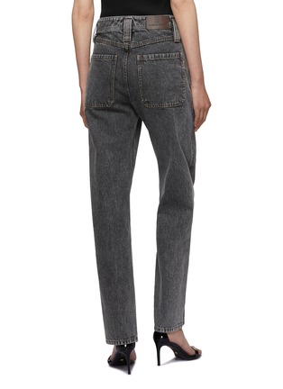 Back View - Click To Enlarge - BRUNELLO CUCINELLI - Dark Acid Wash Straight Jeans