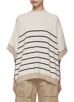 Main View - Click To Enlarge - BRUNELLO CUCINELLI - Mariniere Cotton Kimono Sleeve Top