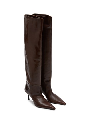Detail View - Click To Enlarge - ALEXANDER WANG - ‘VIOLA’ SLOUCHED LEATHER BOOTS