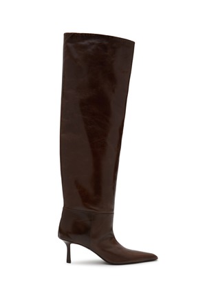 Main View - Click To Enlarge - ALEXANDER WANG - ‘VIOLA’ SLOUCHED LEATHER BOOTS