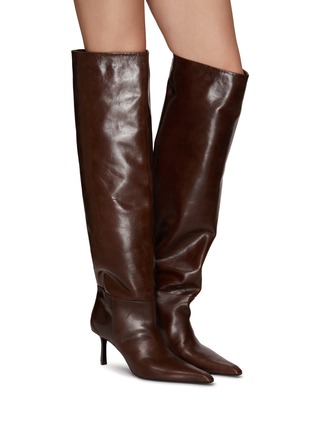 Figure View - Click To Enlarge - ALEXANDER WANG - ‘VIOLA’ SLOUCHED LEATHER BOOTS