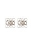 Main View - Click To Enlarge - LOEWE - Sterling Silver Anagram Stud Earrings