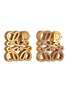 Main View - Click To Enlarge - LOEWE - Gold Plated Sterling Silver Zirconia Anagram Stud Earrings