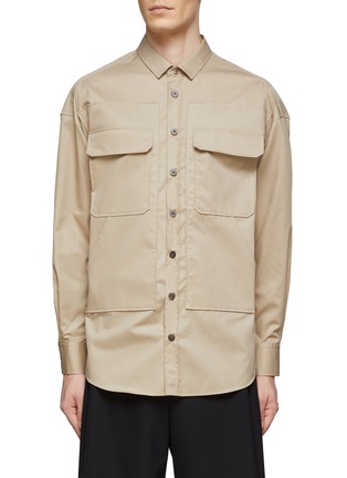 Main View - Click To Enlarge - NEIL BARRETT - FLAP CHEST POCKET BUTTON UP SHIRT