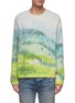 Main View - Click To Enlarge - ANGEL CHEN - LANDSCAPE PRINT BRUSHED CASHMERE CREWNECK SWEATER
