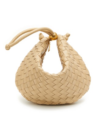 Main View - Click To Enlarge - BOTTEGA VENETA - Medium 'Turn' Drawstring Handle Woven Leather Pouch